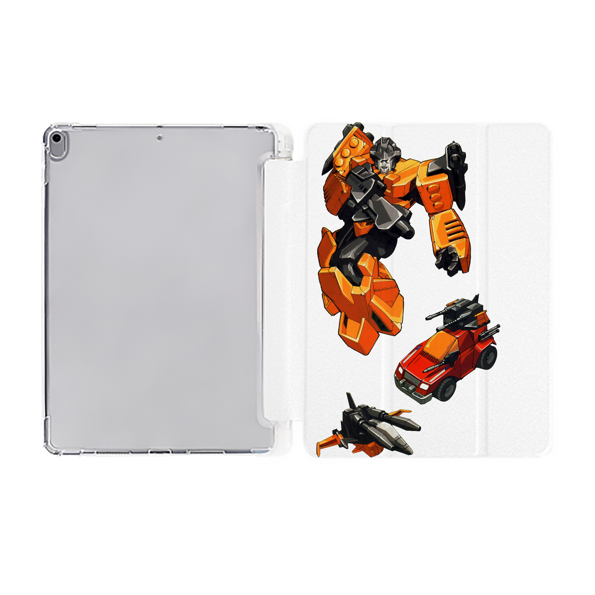 （画像用）  IPad ケース ペン収納付き 三つ折りスタンド PUレザー×シリコン 対応機種9.5/10.5/10.9インチ